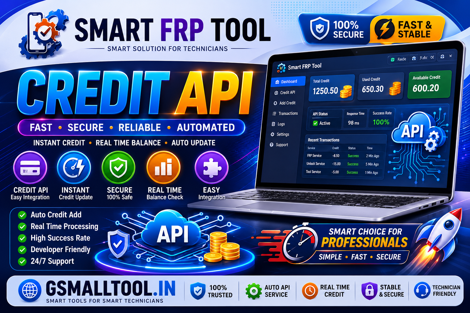 Smart FRP Tool Credit Api 