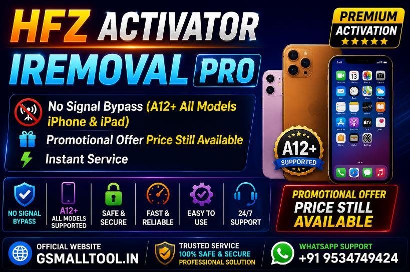 HFZ Activator Premium (Hello Bypass) (No Signal) (iPhones Check Description for Model) MacTool