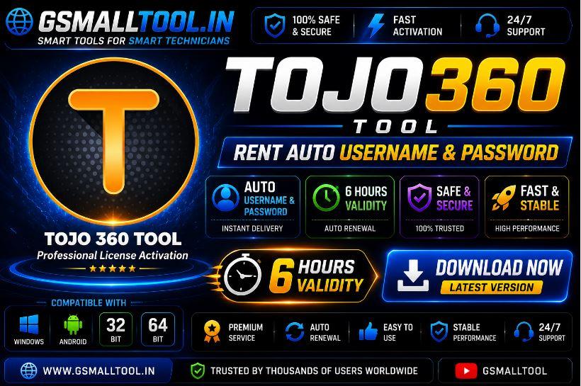 Tojo360  Rent  { Auto Username  Password   [Time:   6 Hours }