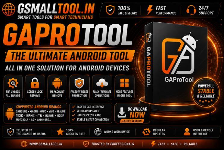 GAPro OTP Realme MTK 1 click pin frp Unlock