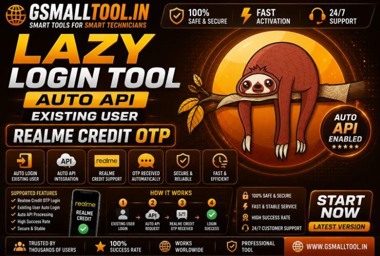 LAZY LOGIN TOOL AUTO API EXISTING USER Realme Credit OTP