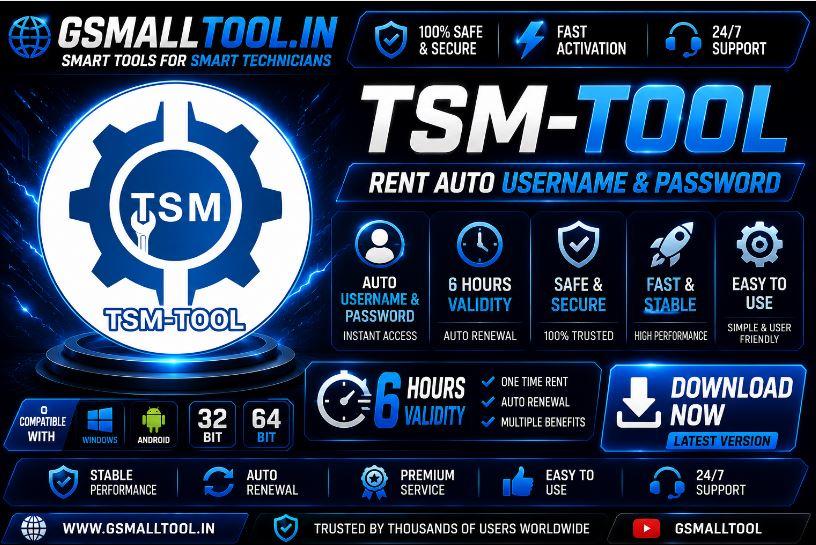 TSM Tool Rent (3h) [instant-Auto API 24x7]