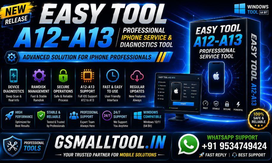 Easy Tool Ramdisk A12-a13 Bypass Passcode  Windows Tooll