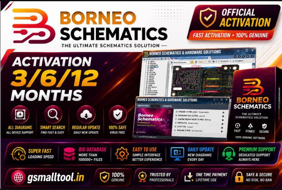 Borneo Schematics Hardware Tool Activation Code [ 12 Months ] - [ 1 User ]