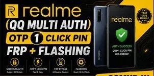 Realme ( QQ Multi Auth ) OTP 1 Click pin FRP  Flashing