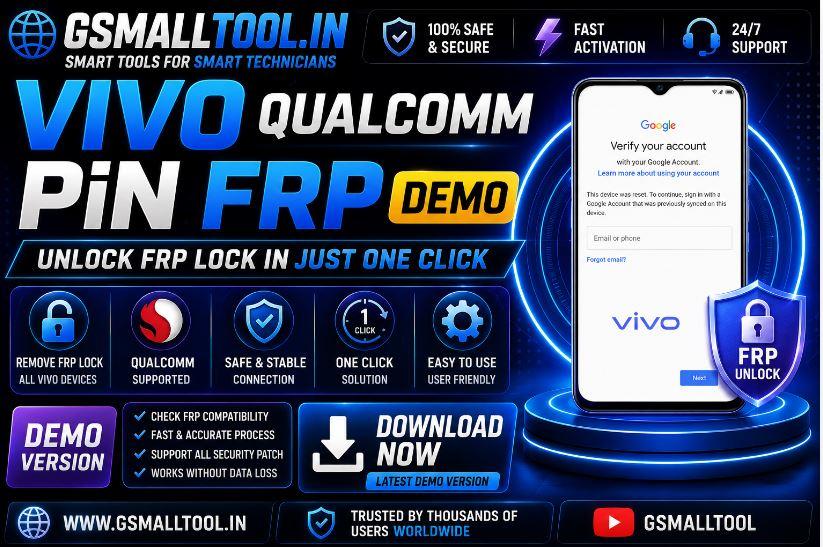 Vivo Qualcomm PiN  FRP  DEMO