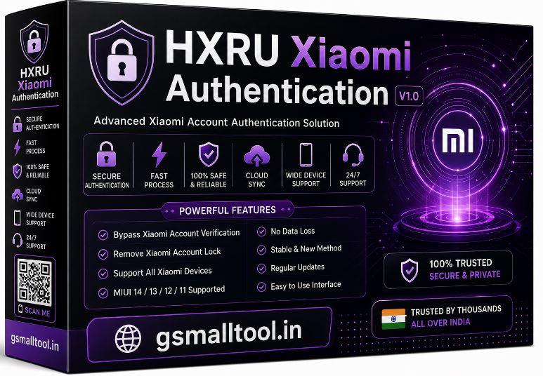 HXRU Xiaomi Authentication Credit for Flash/FRP/Mi Account