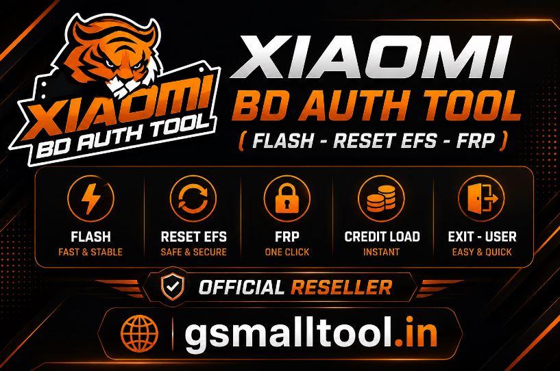 Xiaomi BD Auth Tool (FLASH - RESET EFS- FRP) Credit Load Exit-User (OFFICIAL RESELLER)